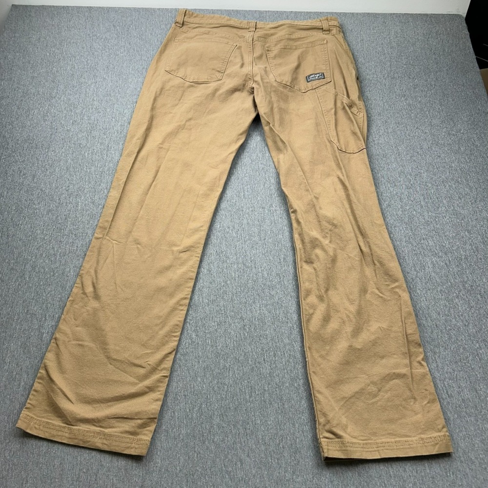 Eddie Bauer Canvas Utility Pants Mens 34x32 Brown Specially Dyed Classic Fit - Picture 16 of 16